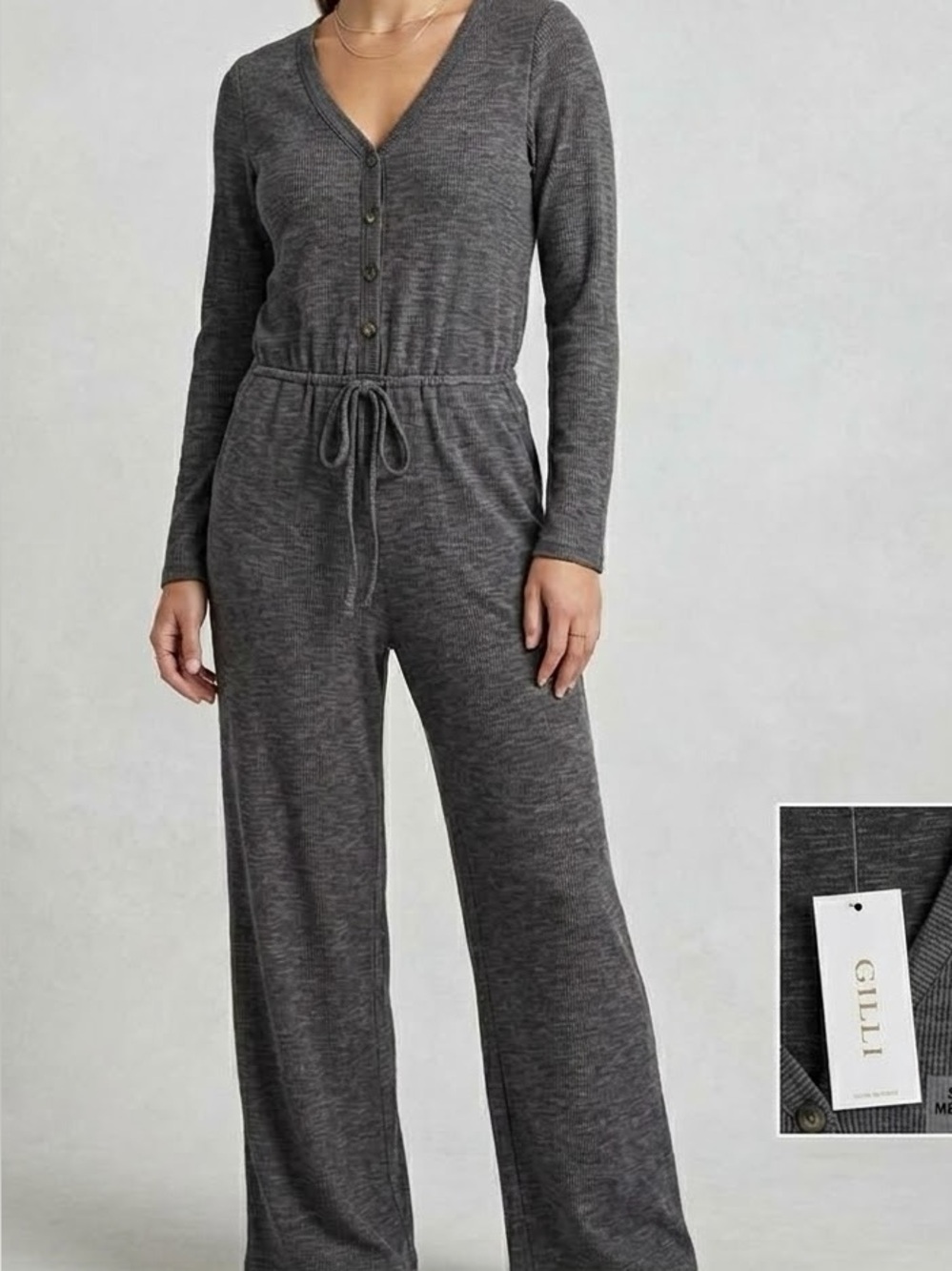 NWT Stunning Gilli Long-Sleeve Jumpsuit Medium